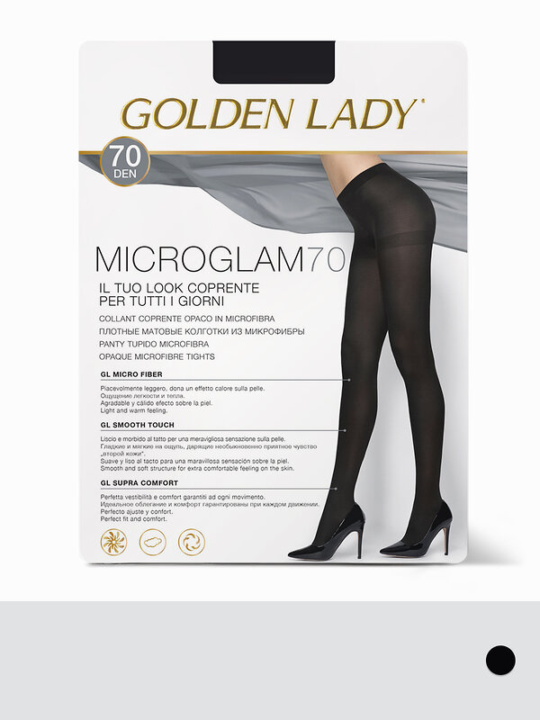 Golden Lady Колготки 467805 MICRO GLAM  70 Nero (Черный)