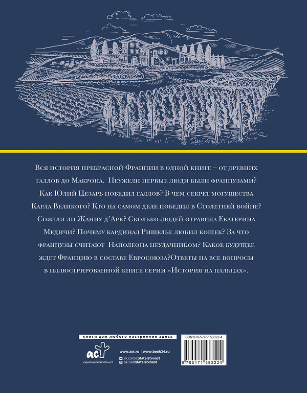 АСТ Серж Нонте "Франция. Полная история (подарочное издание)" 470907 978-5-17-158322-4 