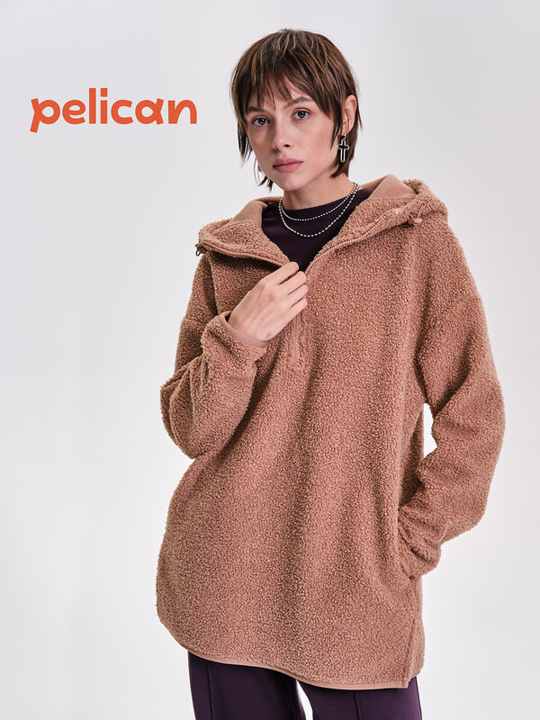 PELICAN Толстовка 472292 DFNK6351/1 Коричневый