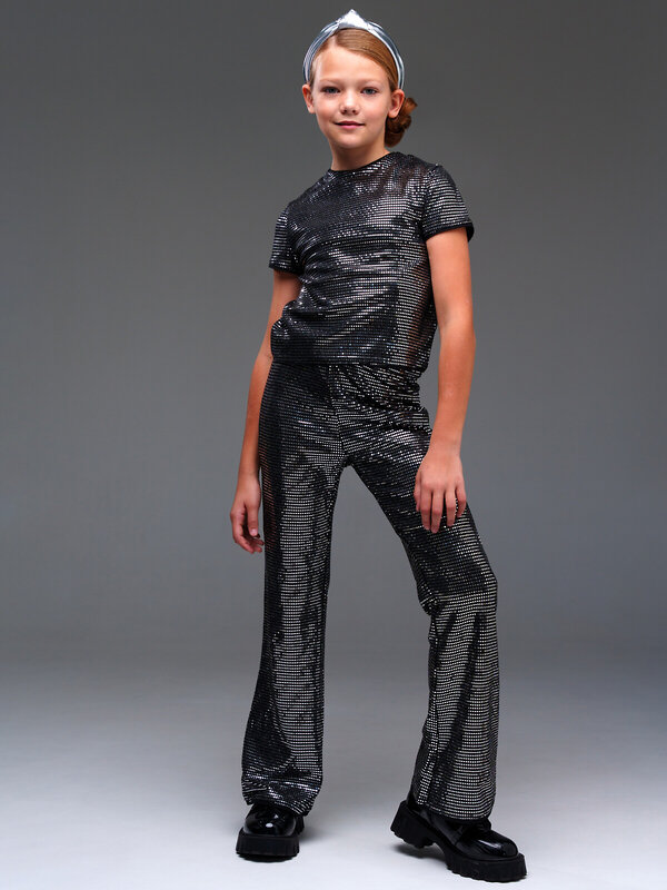 PLAYTODAY Брюки 472566 42421001 черный,серебряный