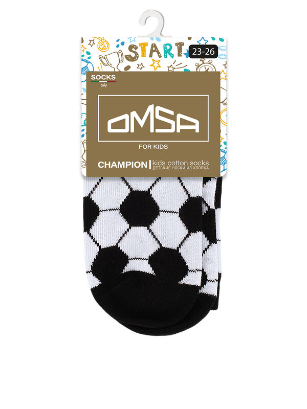 Omsa Носки 474321 OMSA kids   Calzino 21S12 (Мячи) Marrone (Коричневый)