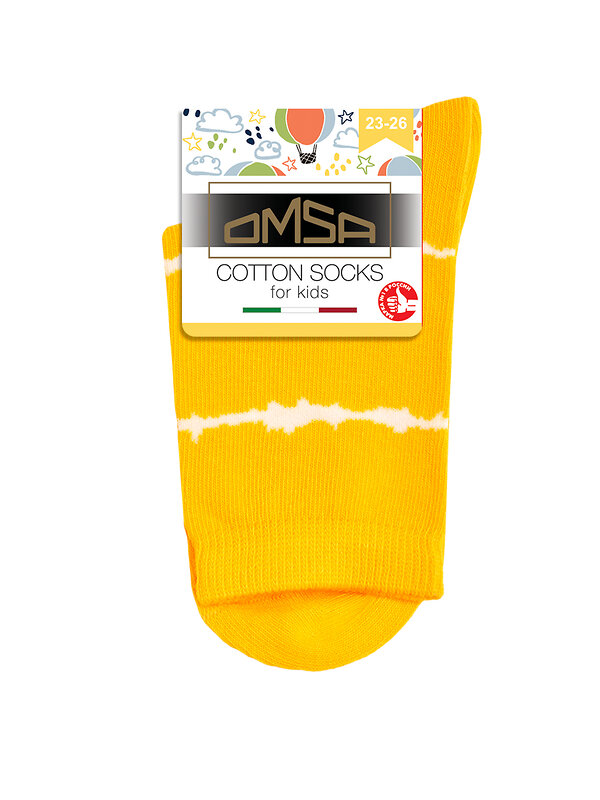 Omsa Носки 474480 OMSA kids   Calzino 21P65 (молния) Giallo (Желтый)