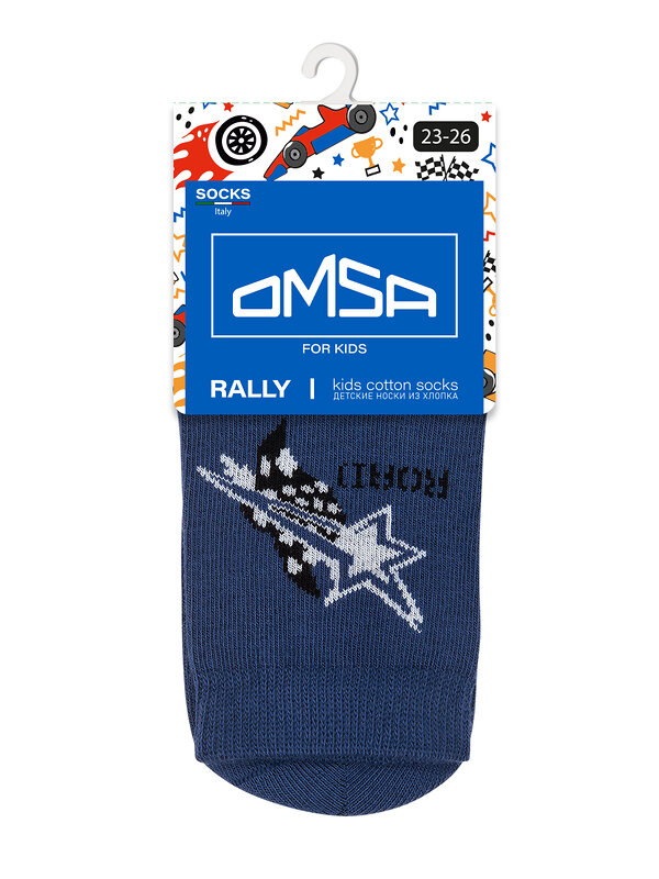 Omsa Носки 476122 OMSA kids   Calzino 23Р66 (Moto) Jeans (Синий)