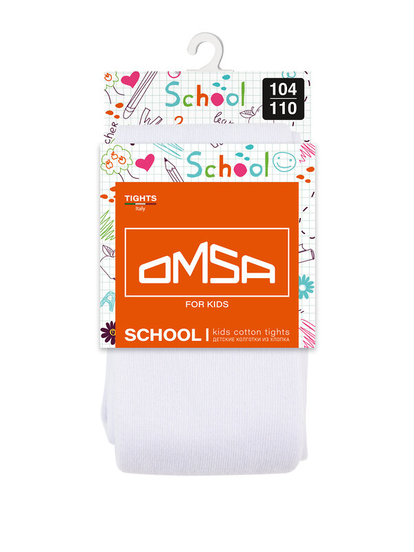 Omsa Колготки 476350 OMSA kids Collant   11С01-1 дет.сад гладь Bianco (Белый)