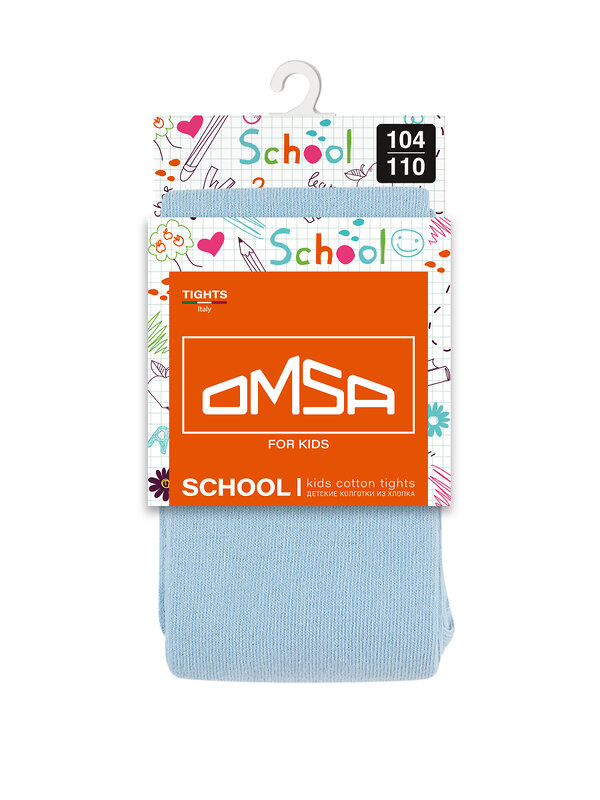 Omsa Колготки 476375 OMSA kids Collant   11С01-1 дет.сад гладь Blu Сhiaro (Голубой)