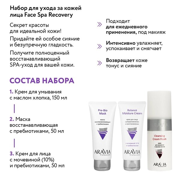 ARAVIA Professional Набор для ухода за кожей лица Face Spa Recovery, 1 шт/6, 476733 6225 