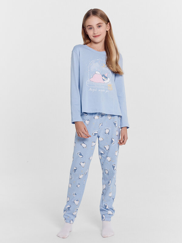 MARK FORMELLE Комплект 481216 567740 голубой +пингвины на голубом