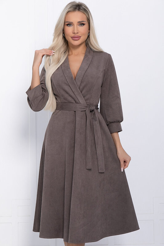 LT Collection Платье 481360 П12284-12 коричневый