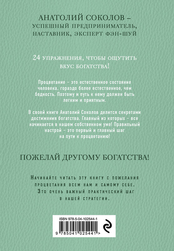 Эксмо Анатолий Соколов "Деньги в вашей голове. Стратегия на миллион" 484141 978-5-04-102544-1 