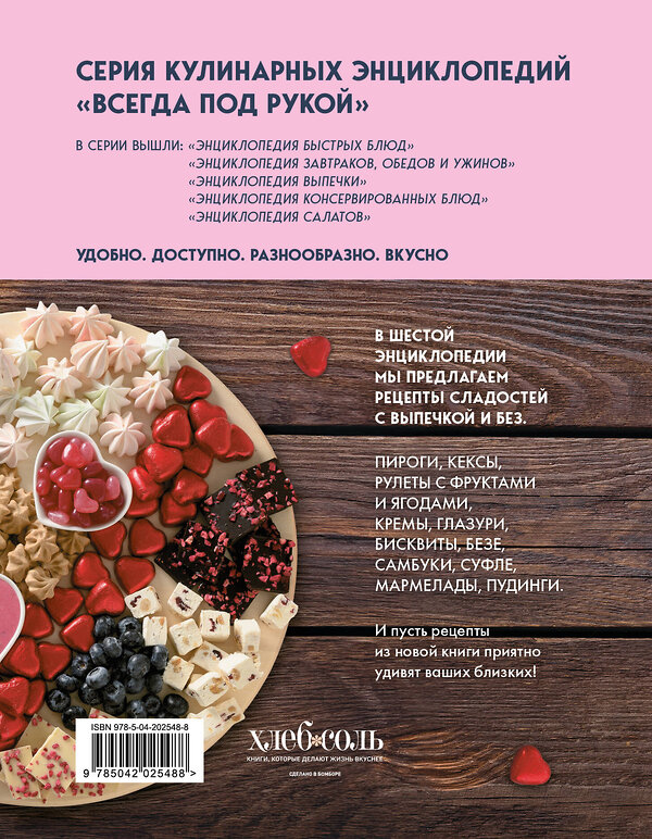 Эксмо "Энциклопедия домашних сладостей. Рецепты и рекомендации" 485533 978-5-04-202548-8 