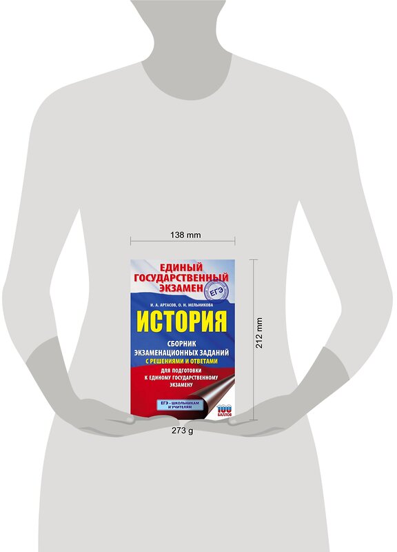 АСТ И. А. Артасов, О. Н. Мельникова "ЕГЭ. История. Сборник экзаменационных заданий с решениями и ответами для подготовки к единому государственному экзамену" 485977 978-5-17-133258-7 