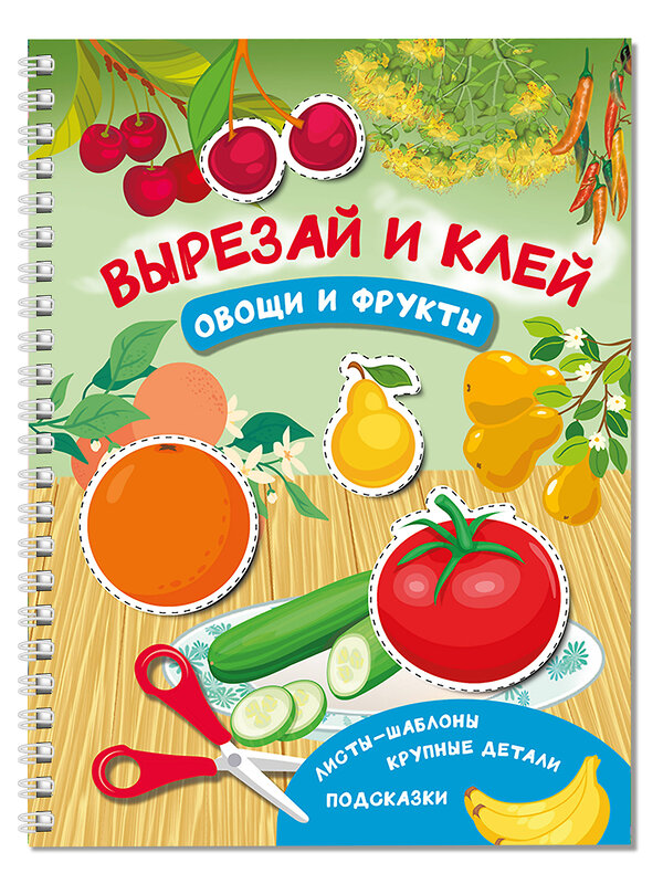 АСТ Дмитриева В.Г. "Вырезай и клей. Овощи и фрукты" 501620 978-5-17-166746-7 