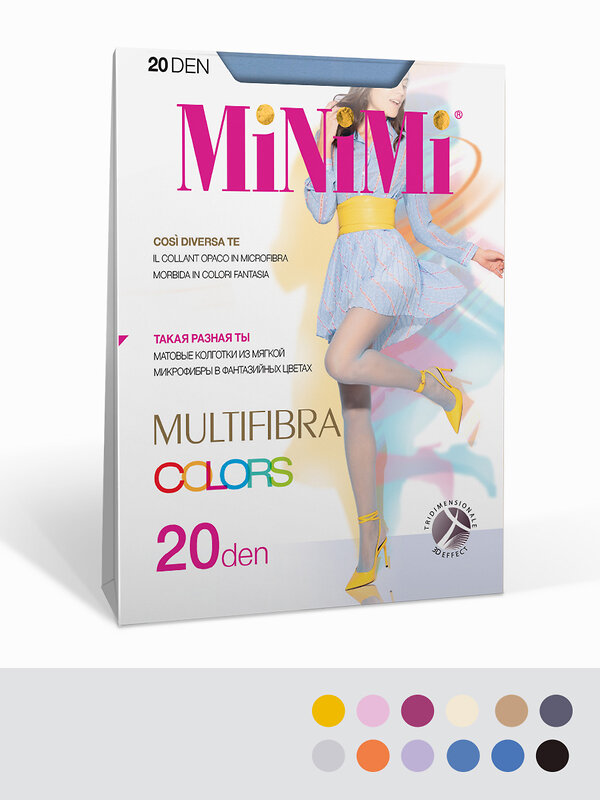 Minimi Колготки 468188 MULTIFIBRA  COLORS 20 3D 