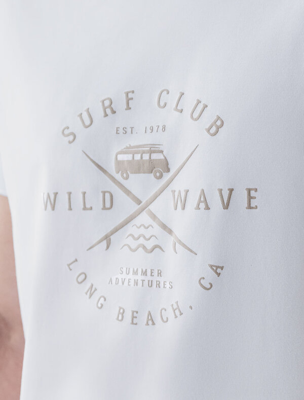 VILATTE Футболка 507373 U49.033 белый_surf club