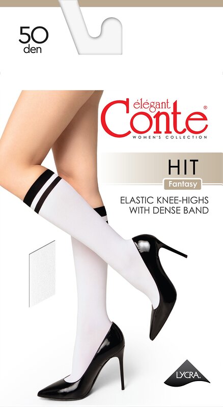 Conte elegant Гольфы 509304 FANTASY HIT bianco