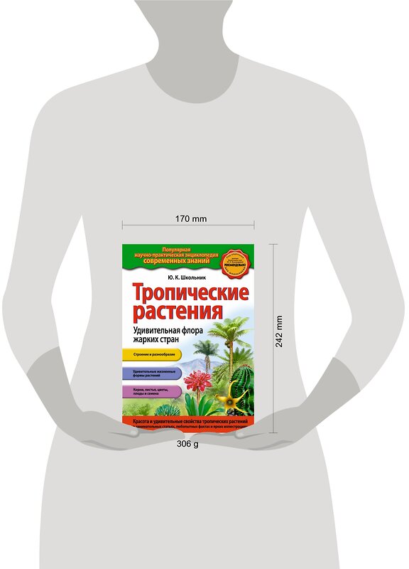 Эксмо Ю.К. Школьник "Тропические растения. Удивительная флора жарких стран (ст. изд.)" 509704 978-5-699-62438-6 