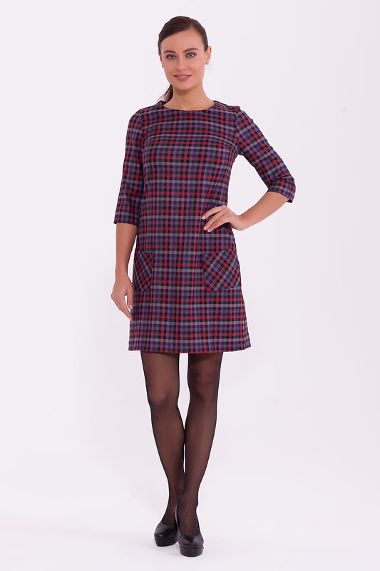 VISERDI Платье 83178 10040-клт 419785 Фиолетовый/красный