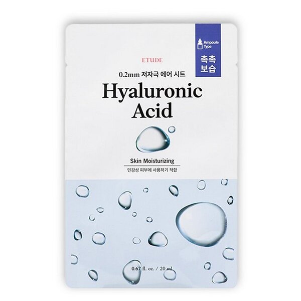 ETUDE Тканевая маска для лица с гиалуроновой кислотой / 0.2 Therapy Air Mask Hyaluronic Acid, 20 мл 517370 20005 