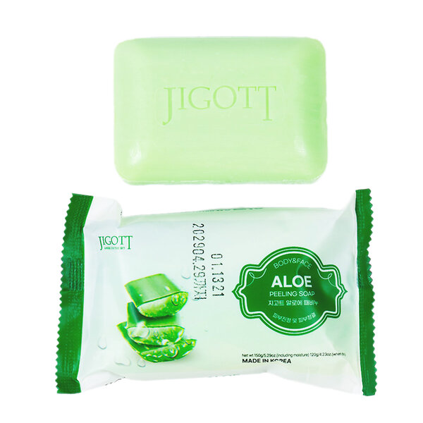 Jigott Мыло-скраб для лица и тела с экстрактом алоэ / Aloe Scrub Soap, 150 г 520813 25824 