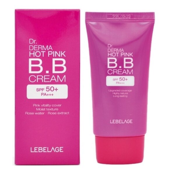 Lebelage BB-крем увлажняющий с экстрактом розы / Dr. Derma Hot Pink BB Cream Spf 50+ Pa+++, 30 мл 521213 22670 