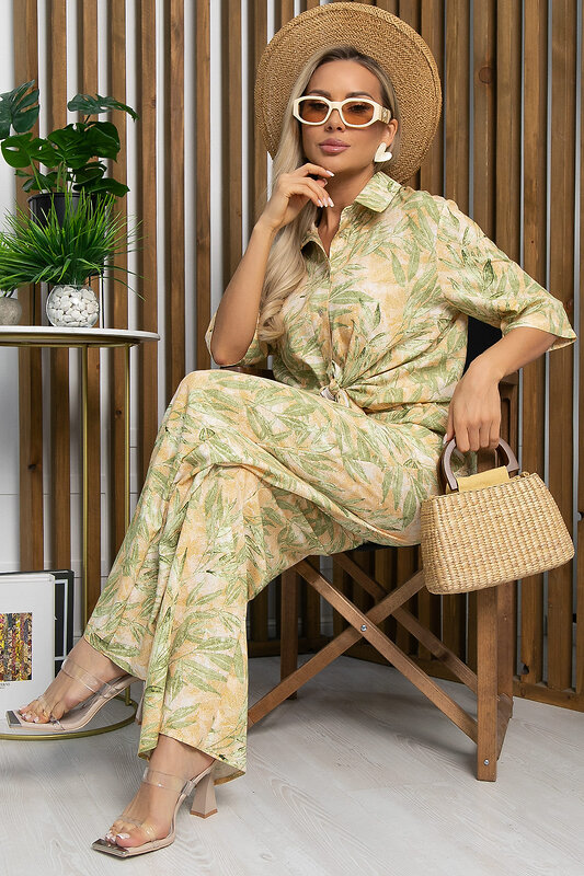 LT Collection Костюм 527624 К13251-7М оранжево-зелёный