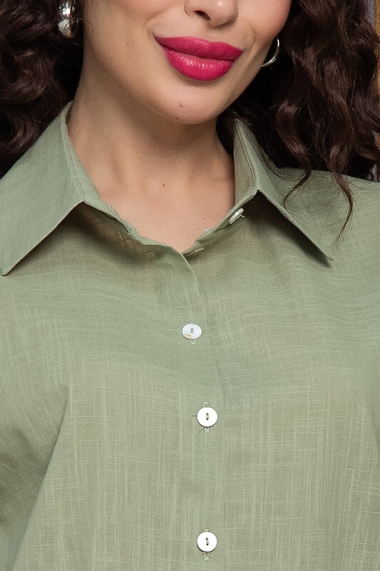 LT Collection Блуза 527646 Б13307-5М оливковый