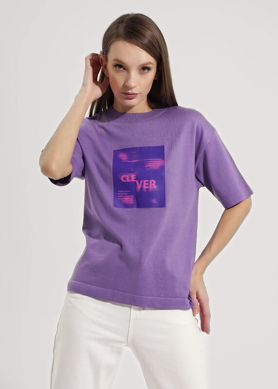 CLEVER Джемпер 528195 254004ха_п5 фиолетовый