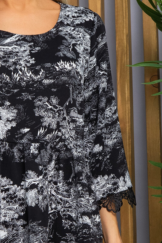 LT Collection Платье 532687 П13400-18М чёрно-белый