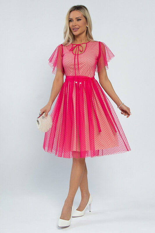 LT Collection Платье 532693 П13339-39М фуксия