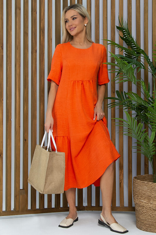 LT Collection Платье 532729 П13490-18М оранжевый
