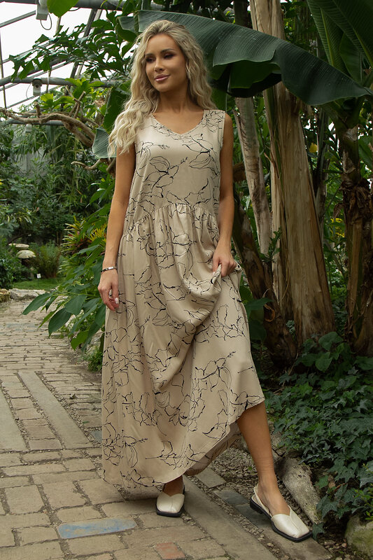 LT Collection Сарафан 532775 П13547-1М бежевый