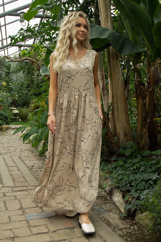 LT Collection Сарафан 532775 П13547-1М бежевый