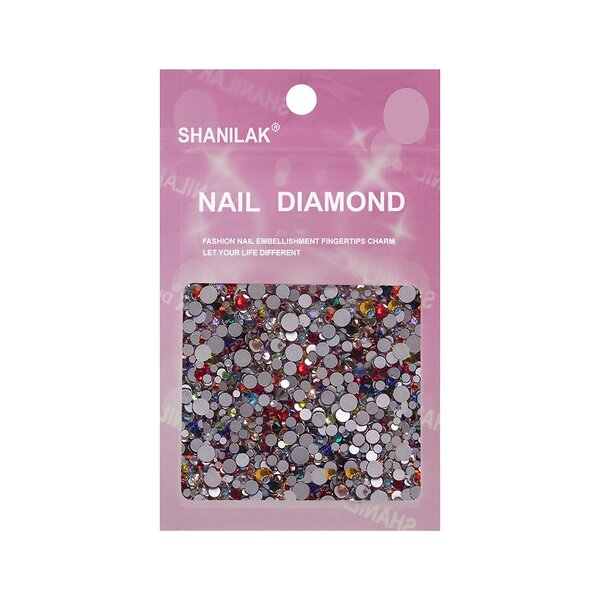 Nail Art Стразы для ногтей микс цветов и размеров, мульти 534143 15829 