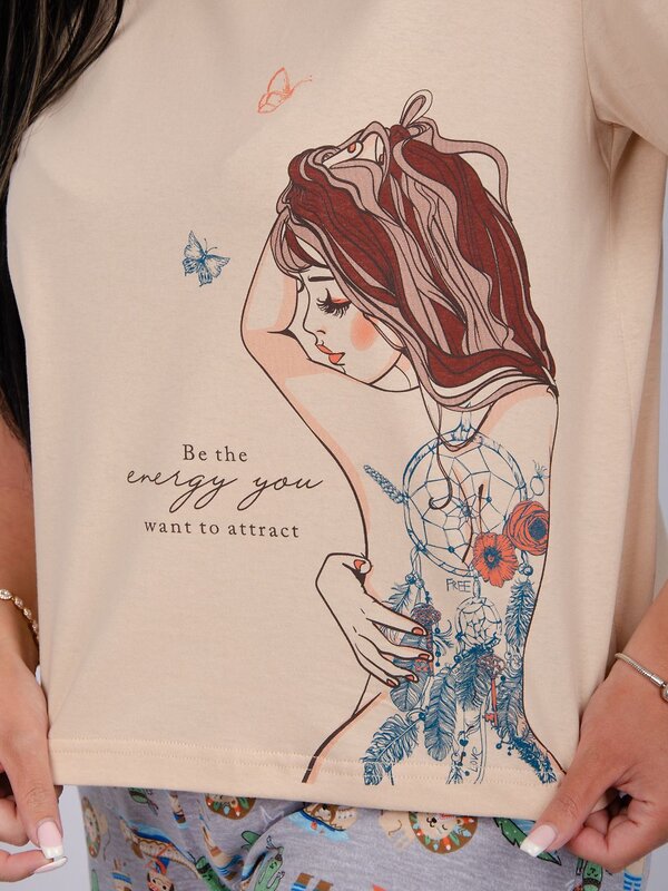 Malina Пижама 535957 29926 бежевый