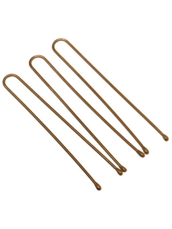 Dewal Шпильки для волос прямые SLT45P-3/60, 45 мм, коричневый, 60 шт. 536384 27849 