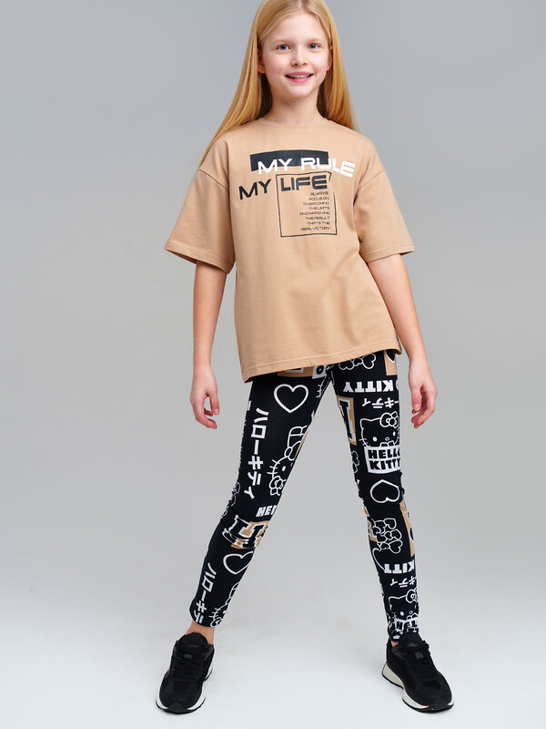 PLAYTODAY Брюки 536578 12541052 черный,бежевый,белый