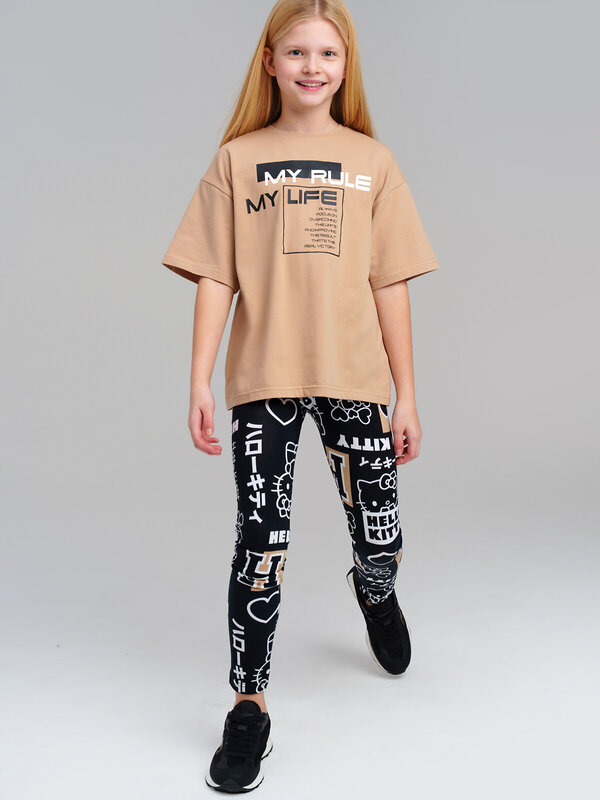 PLAYTODAY Брюки 536578 12541052 черный,бежевый,белый