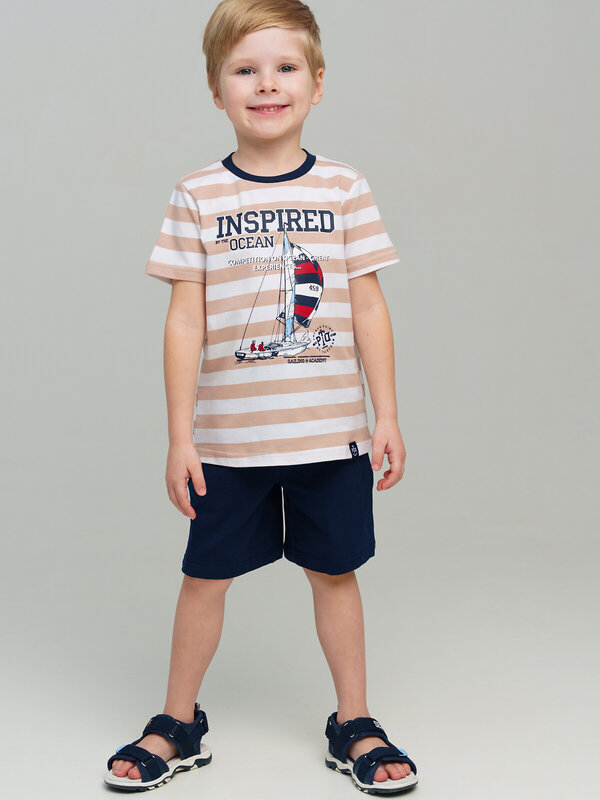 PLAYTODAY Комплект 536837 12512384 тёмно-синий,бежевый,белый