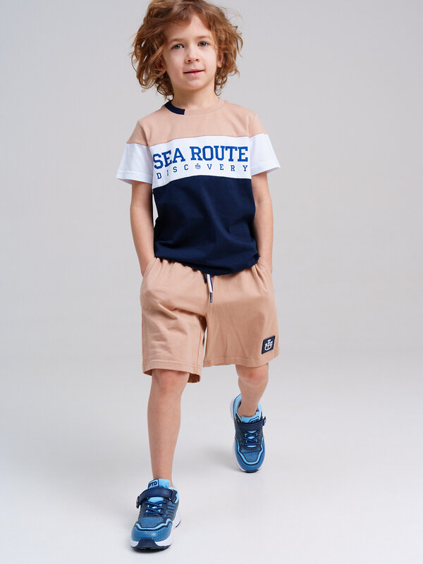 PLAYTODAY Комплект 536872 12512385 бежевый,тёмно-синий,белый