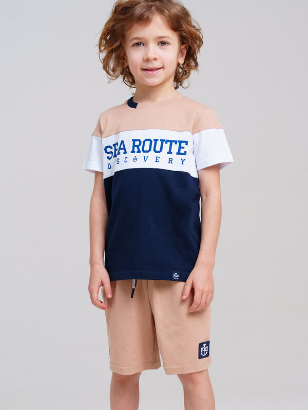 PLAYTODAY Комплект 536872 12512385 бежевый,тёмно-синий,белый