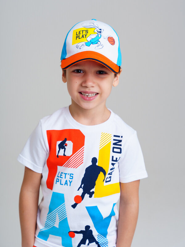 PLAYTODAY Кепка 537398 12512316 белый,оранжевый,голубой