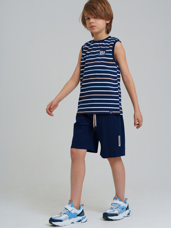 PLAYTODAY Комплект 537686 12511305 тёмно-синий,бежевый,белый