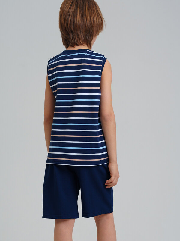 PLAYTODAY Комплект 537686 12511305 тёмно-синий,бежевый,белый