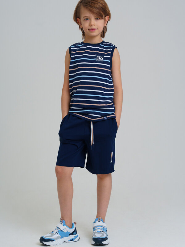 PLAYTODAY Комплект 537686 12511305 тёмно-синий,бежевый,белый