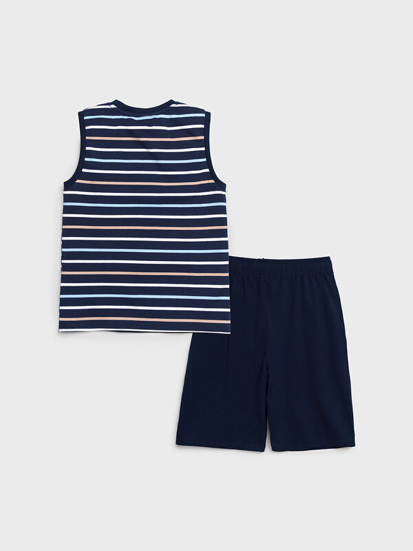 PLAYTODAY Комплект 537686 12511305 тёмно-синий,бежевый,белый