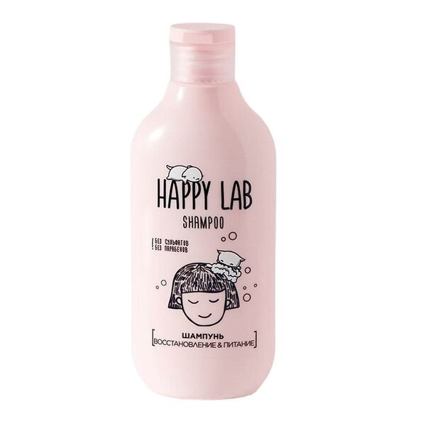 Happy Lab Шампунь для волос восстановление и питание, 300 мл 537806 21191 