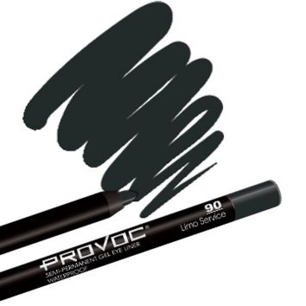 Provoc Гелевый карандаш-подводка для глаз водостойкий / Semi Permanent Gel Eye Liner №90 Limo Service, черный 538620 7848 