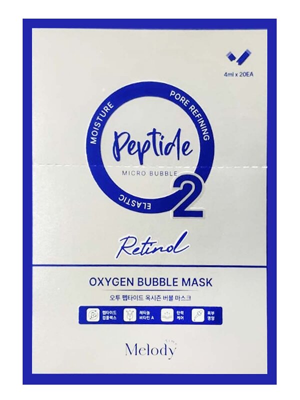 Dr.MeLoSo Meloso Кислородная пузырьковая маска с пептидами / Time Melody O2 Peptide Oxygen Bubble Mask, 4 мл x 20 шт. 540587 27861 