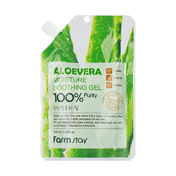 Farm Stay Многофункциональный гель с экстрактом алое вера / Moisture Soothing Gel Aloevera, 100 мл 541422 17913 
