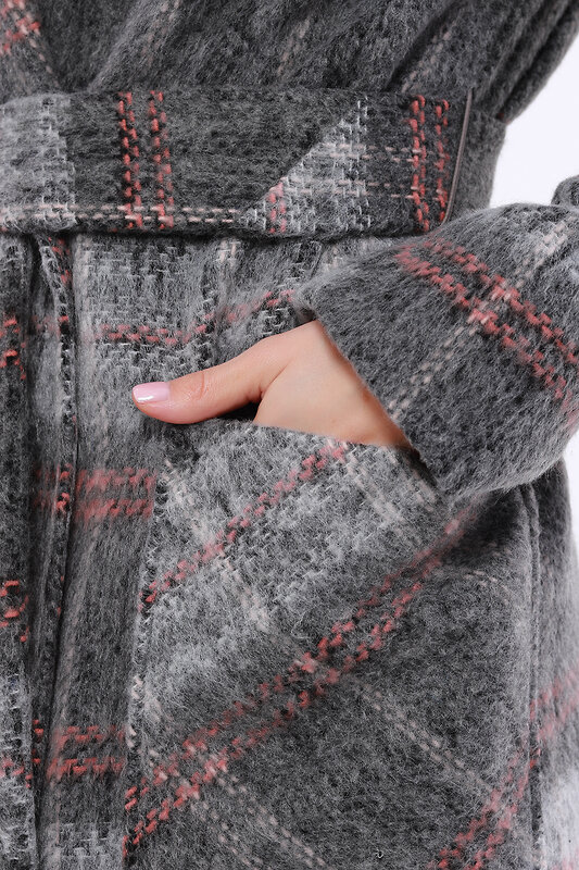 ARGENT Пальто 87531 VZU910330 Серый/клетка